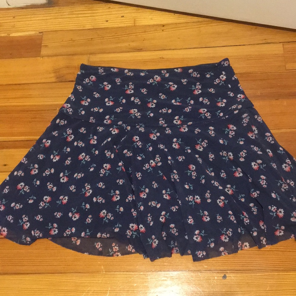 Floral Abercrombie & Fitch skater skirt